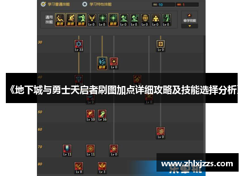 《地下城与勇士天启者刷图加点详细攻略及技能选择分析》